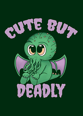 Cute But Deadly Cthulhu Cartoon