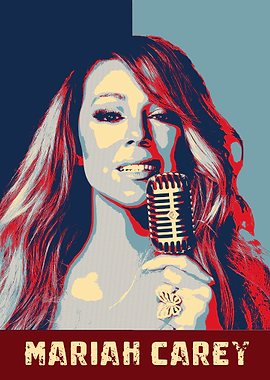 Mariah Carey Pop Art Portrait