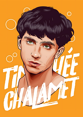 Timothée Chalamet Portrait Illustration