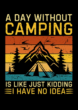 Funny Camping Quote