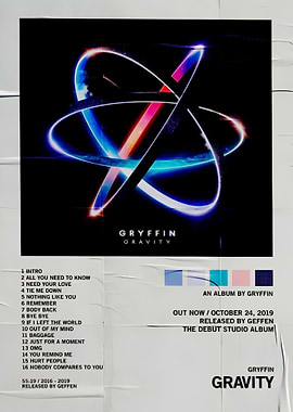Gryffin Gravity Album Cover Poster