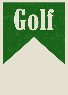 Golf minimalist poster