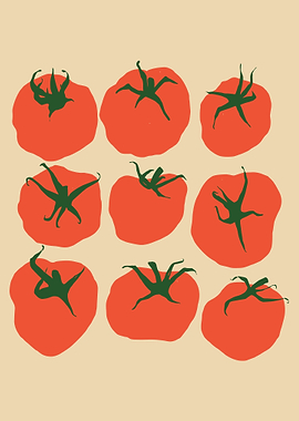 Tomato Pattern Illustration