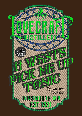 Lovecraft Distillery H. West's Pick Me Up