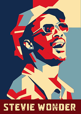 Stevie Wonder Pop Art Portrait