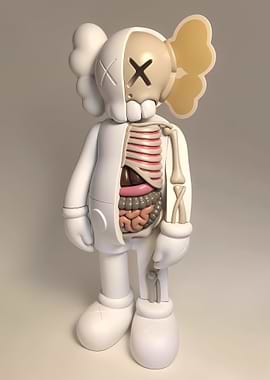 KAWS dissected Companion art toy figure