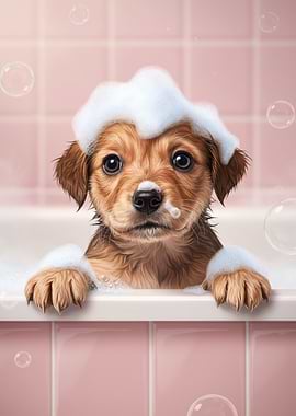Puppy Bath Time