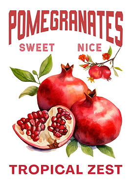 Pomegranates: Sweet, Nice, Tropical Zest