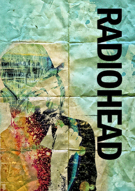 Radiohead Abstract Portrait Poster