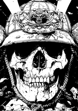 Samurai Skull Warrior