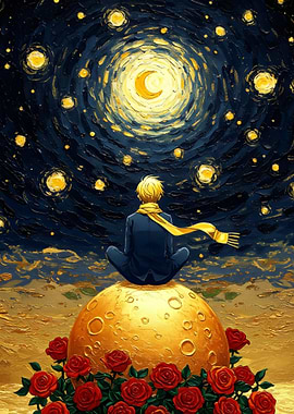 The Little Prince on the Moon