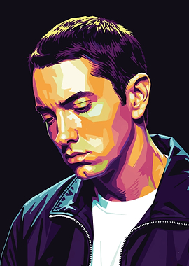 Eminem Portrait Pop Art
