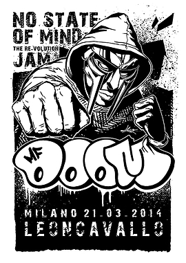 MF DOOM Poster - Milano 2014