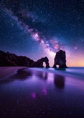 Milky Way over Durdle Door