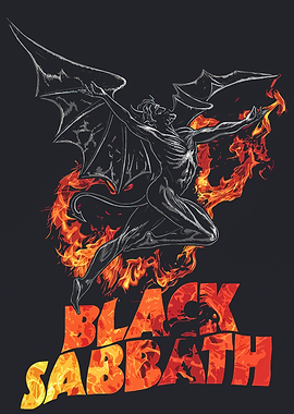 Black Sabbath Devil in Flames