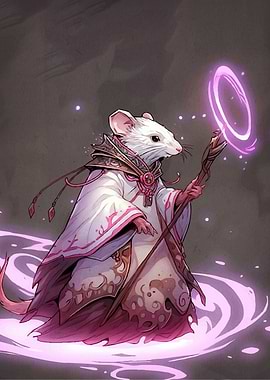 Mouse Wizard Magic Staff