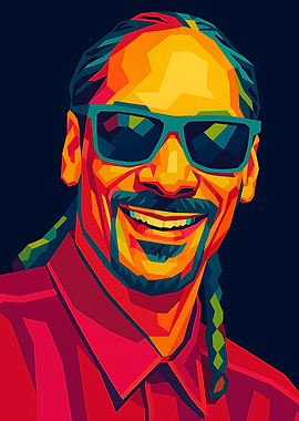 Snoop Dogg Colorful Portrait