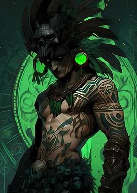 Aztec Warrior Skull Headdress