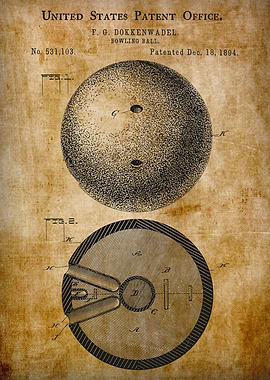 Bowling Ball Patent 1894