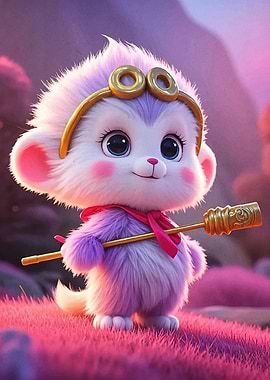 Cute Monkey King Character