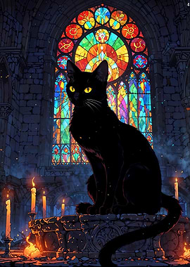 Cathedral Black Cat