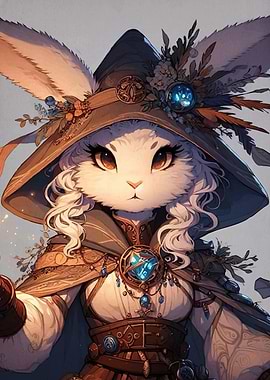 Rabbit Wizard Magical