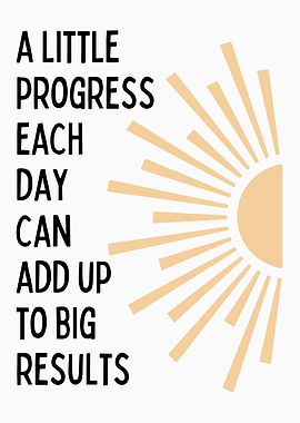 Motivational Quote with Sun Graphic
