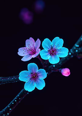 Glowing Cherry Blossoms