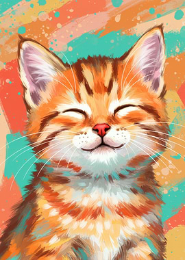 Smiling Orange Tabby