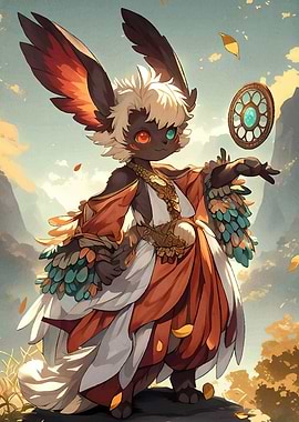 Fantasy Creature Orb Landscape