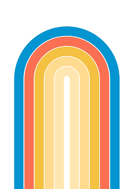 Retro Rainbow Archway