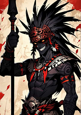 Aztec Warrior with Spear