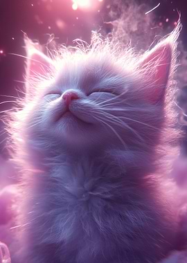 Dreamy Kitten Portrait