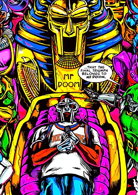 MF DOOM Comic Book Art
