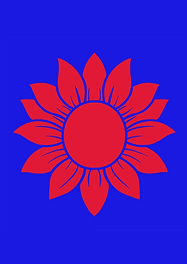 Solar Bloom – Bold Floral Geometry