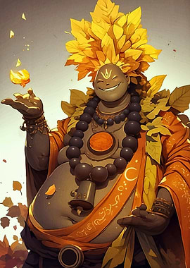 Autumnal Deity Leaf Crown