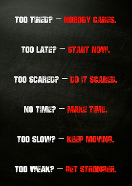 Motivational Quotes on Dark Background
