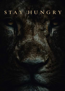 Stay Hungry Lion Close-Up