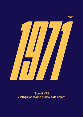 1971 Year Poster