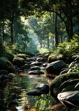 Forest Stream Serenity