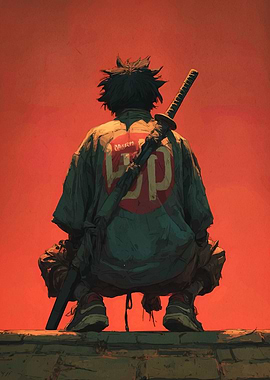Urban Samurai with Sword