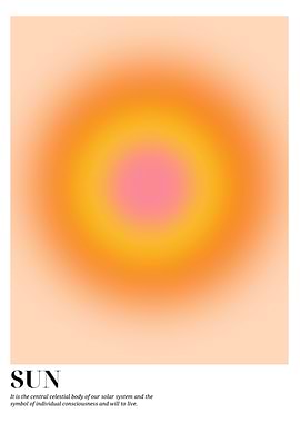 Abstract Sun Aura