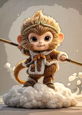 Cute Monkey King Cloud