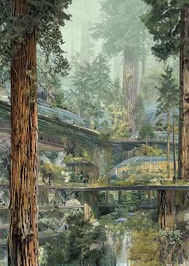 Futuristic Forest City