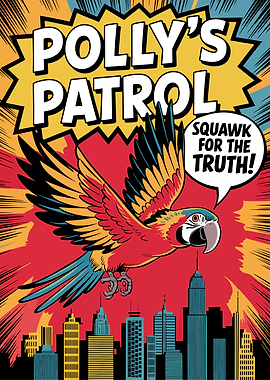 Polly's Patrol: Comic Book Cover