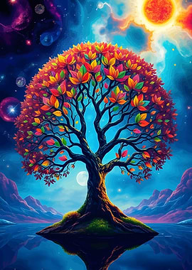 Colorful Tree of Life Illustration