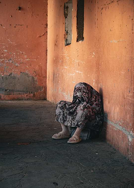 Seated Figure in a Deserted Corner