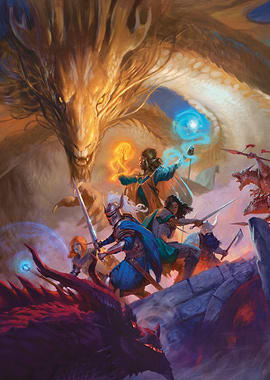 D&D Golden Dragon vs. Adventurers