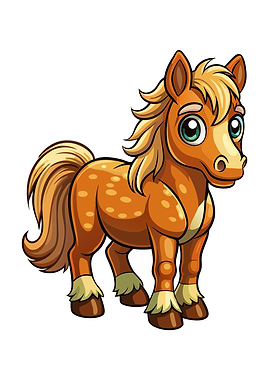 Cartoon Horse Illustration