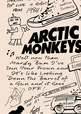 Arctic Monkeys Doodle Art